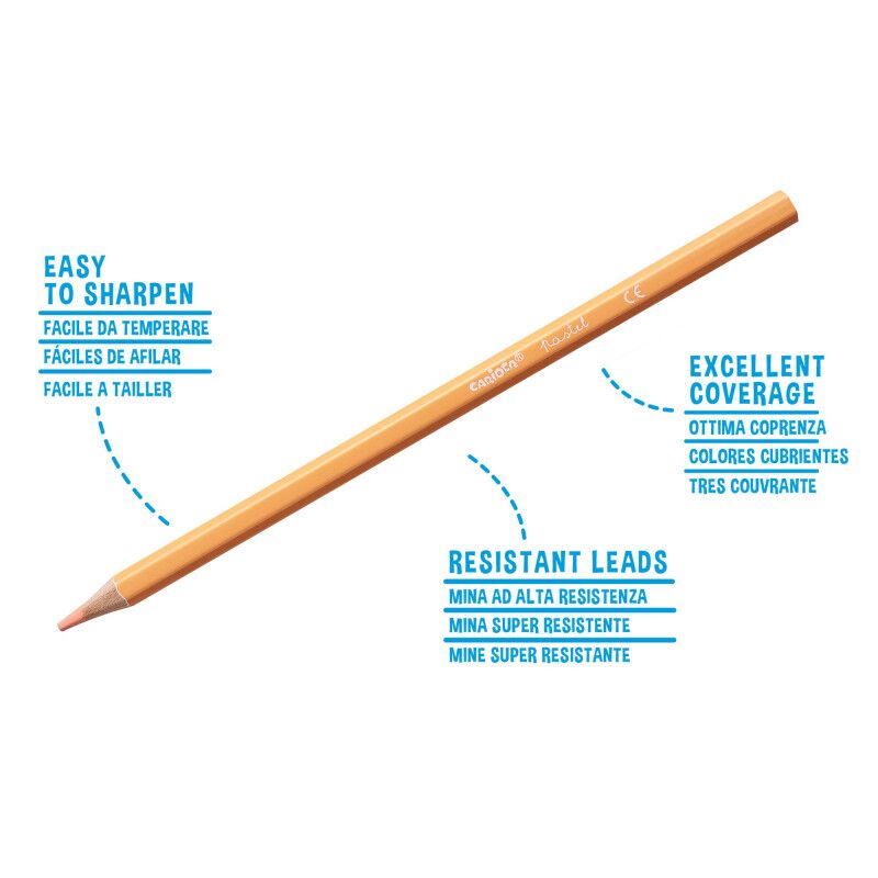 Cari̇oca Pastel Renk Kuru Boya Kalemi̇ 12Li̇