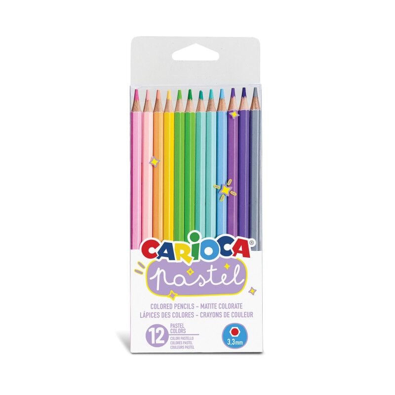 Cari̇oca Pastel Renk Kuru Boya Kalemi̇ 12Li̇