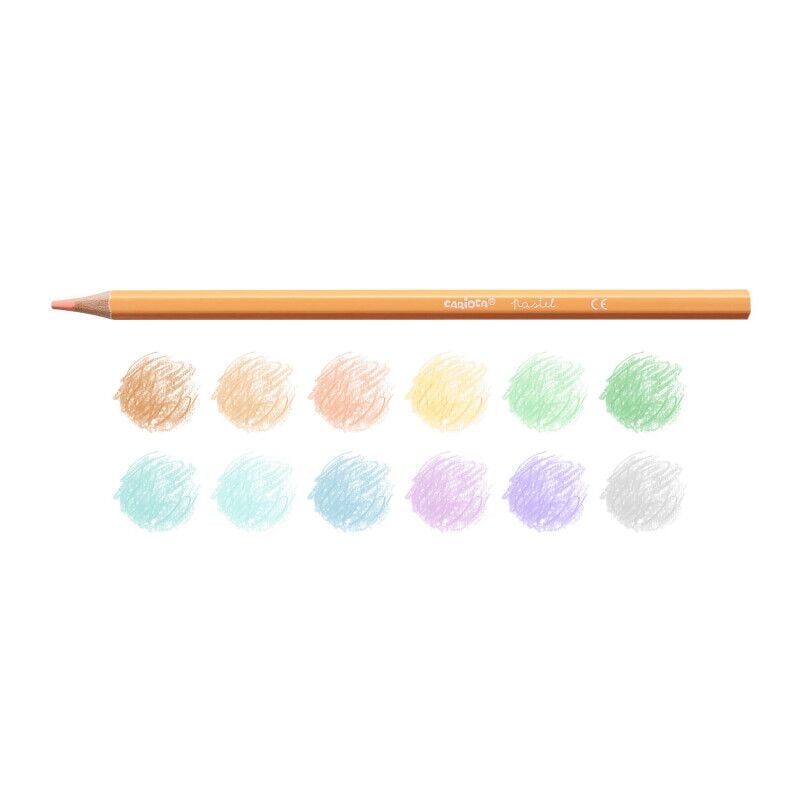 Cari̇oca Pastel Renk Kuru Boya Kalemi̇ 12Li̇