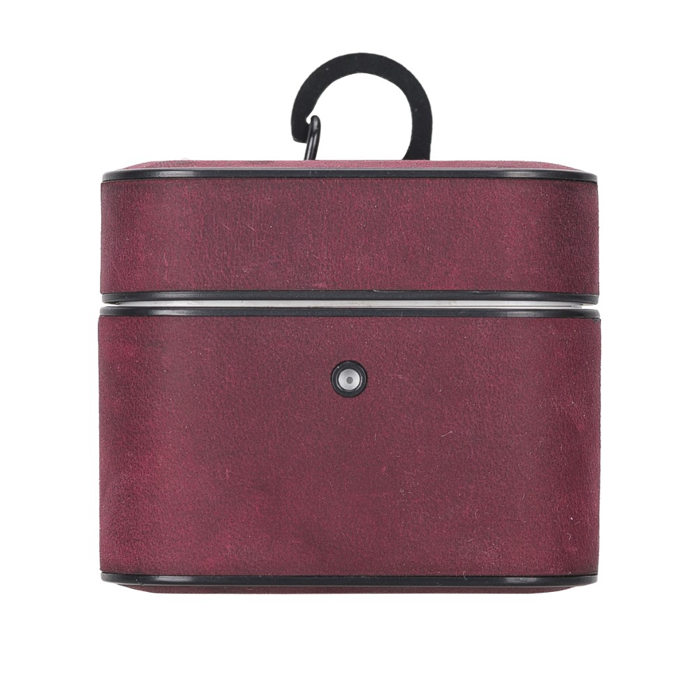 Casquet Apple Ai̇rpods 3.Nesi̇l Uyumlu Deri̇ Kılıf Fuşya