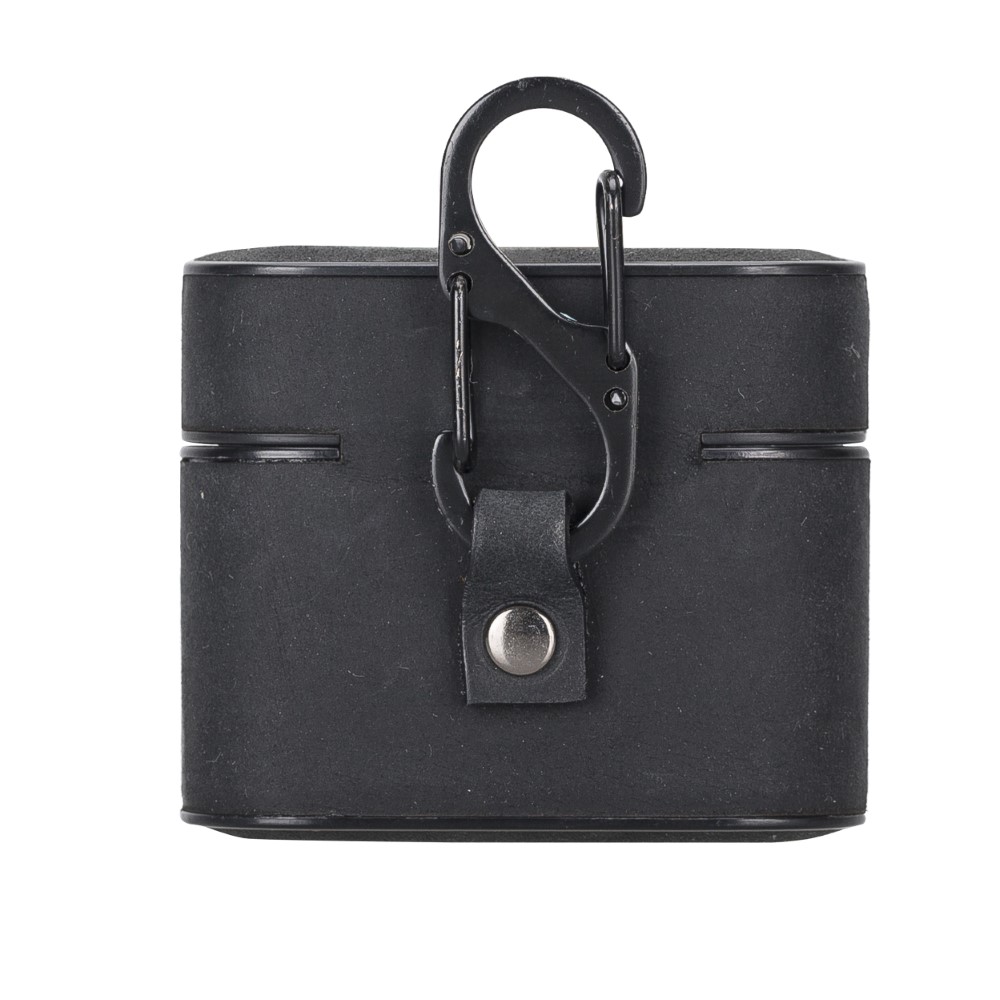 Casquet Apple Ai̇rpods 3.Nesi̇l Uyumlu Deri̇ Kılıf G1 Si̇yah