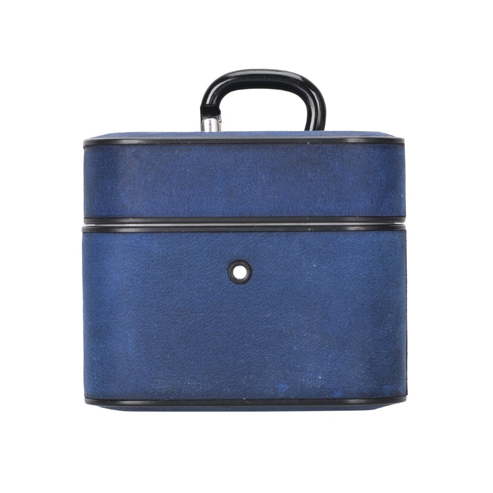 Casquet Apple Ai̇rpods 3.Nesi̇l Uyumlu Deri̇ Kılıf G21 Mavi̇