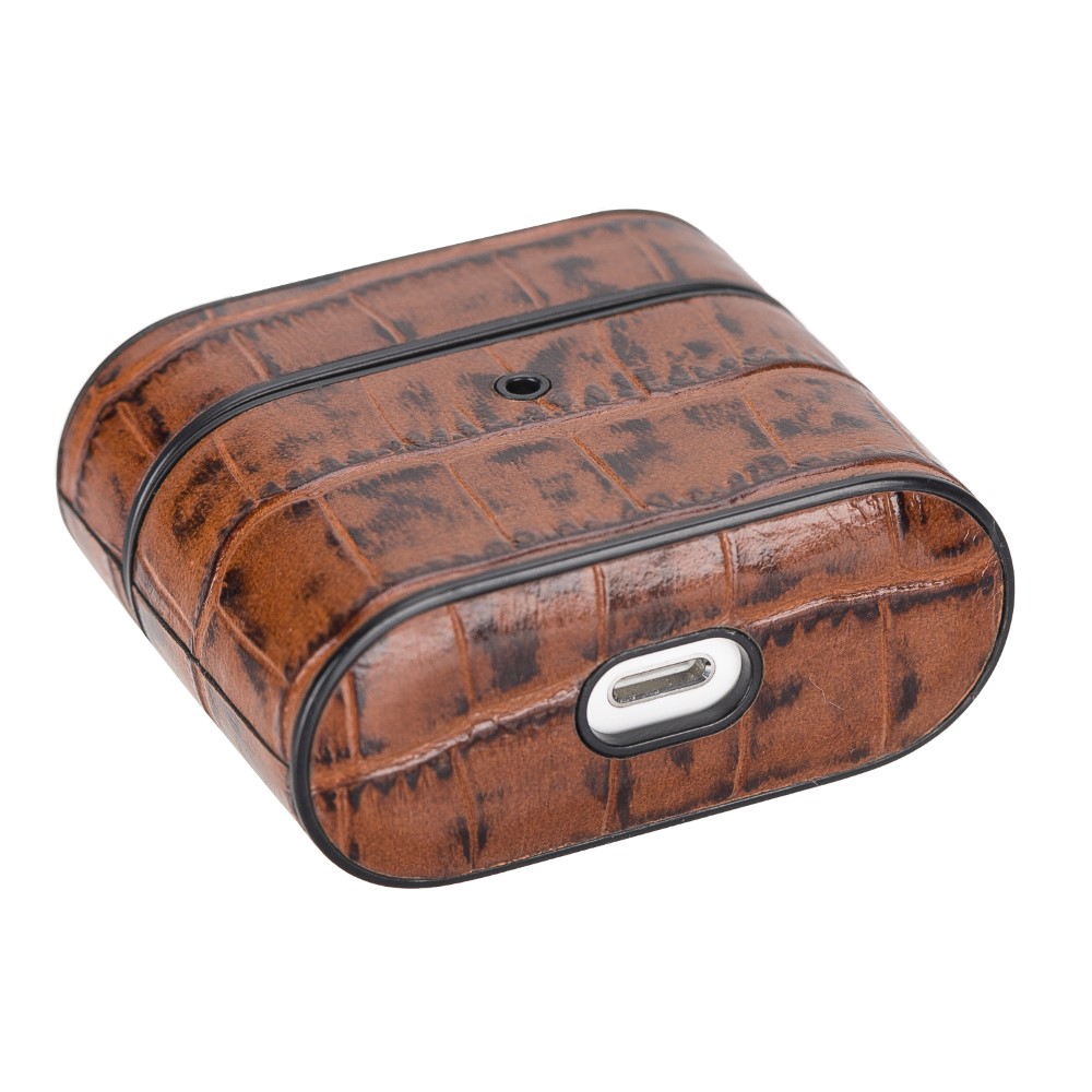 Casquet Apple Ai̇rpods 3.Nesi̇l Uyumlu Deri̇ Kılıf Yk6 Taba