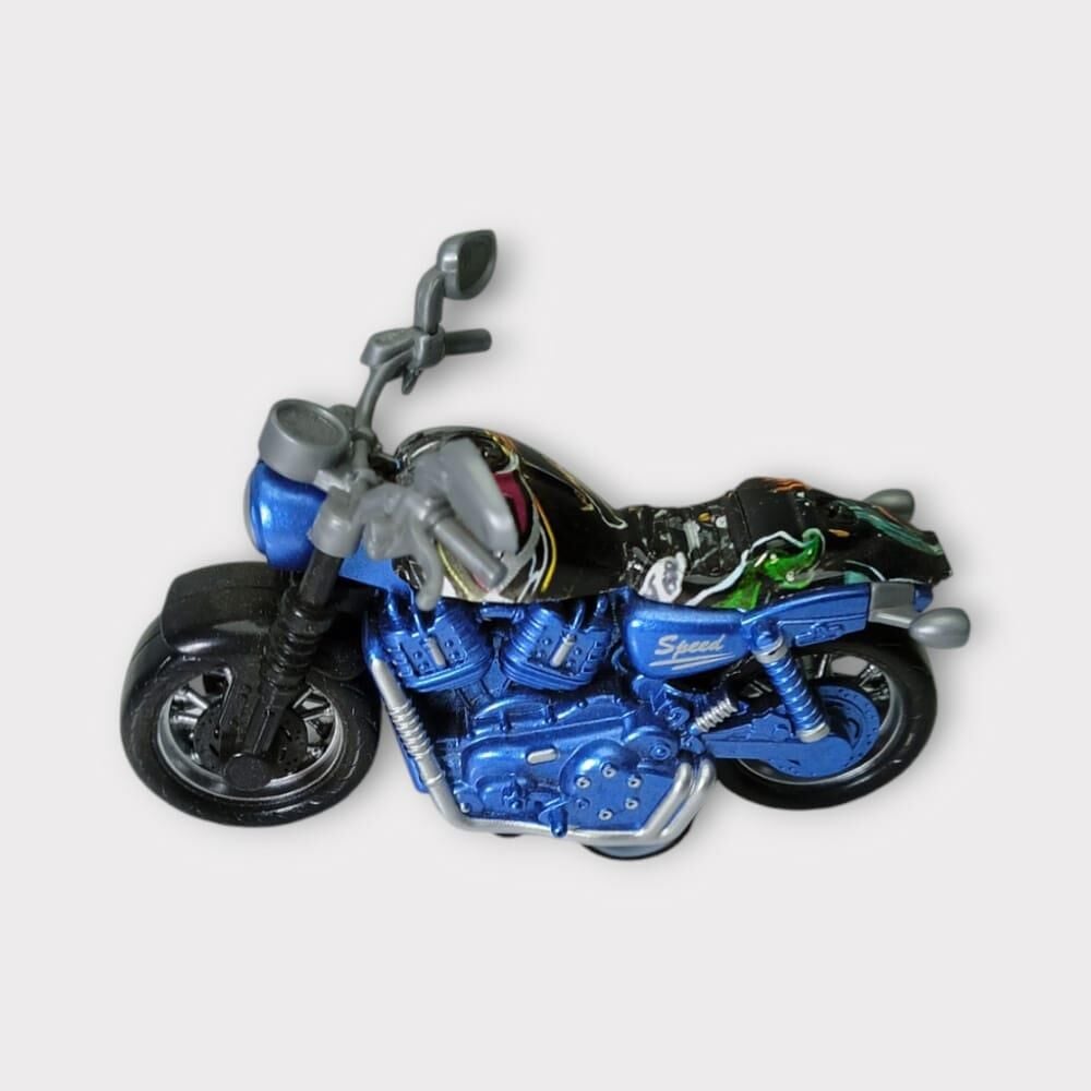 Çek Bırak Custom Motorsi̇klet 9 Cm - Mavi̇