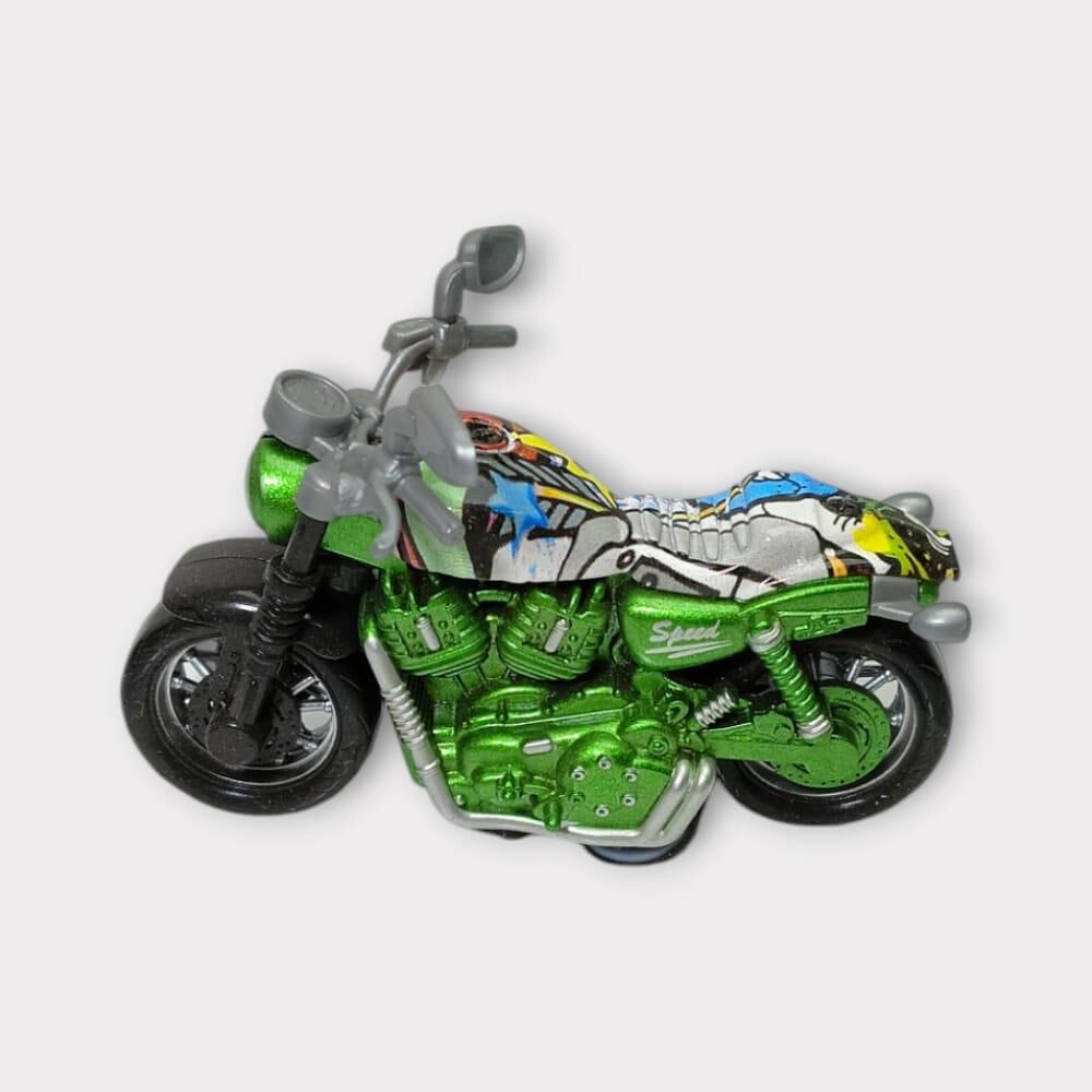 Çek Bırak Custom Motorsi̇klet 9 Cm - Yeşi̇l