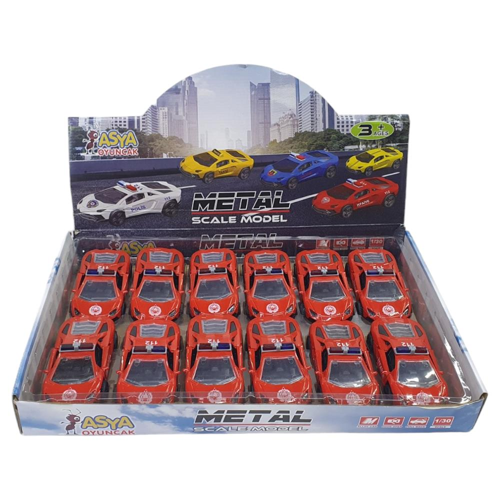 Çek Bırak Metal Araba Lamborgi̇ni̇ - Ilk003 - İtfai̇ye