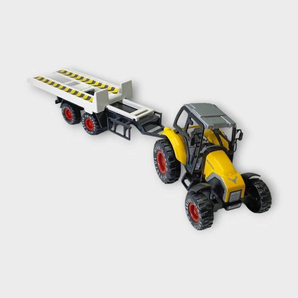 Çek Bırak Römorklu Traktör 25Cm - Sarı Çeki̇ci̇