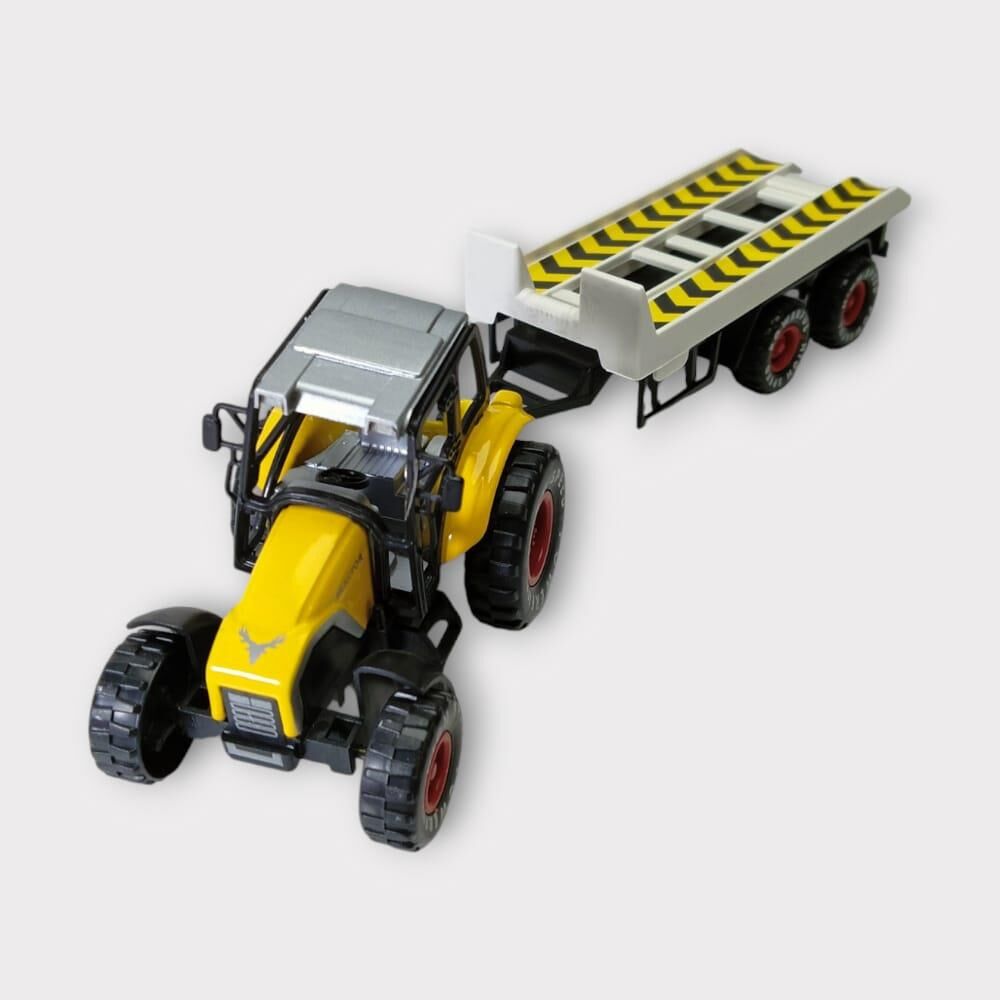 Çek Bırak Römorklu Traktör 25Cm - Sarı Çeki̇ci̇