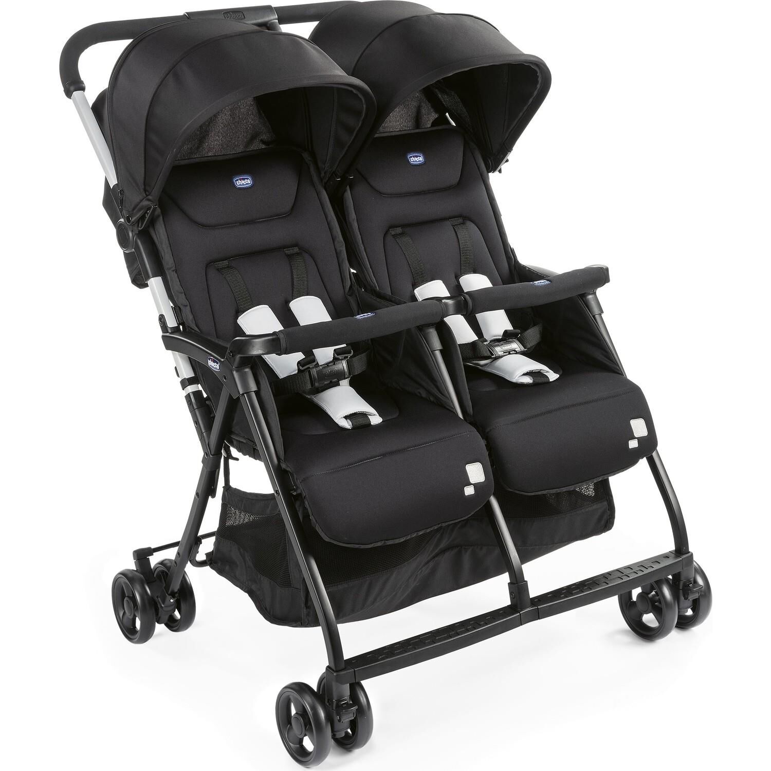 Chi̇cco Ohlala Twi̇n İki̇z Bebek Arabası Black Ni̇gth