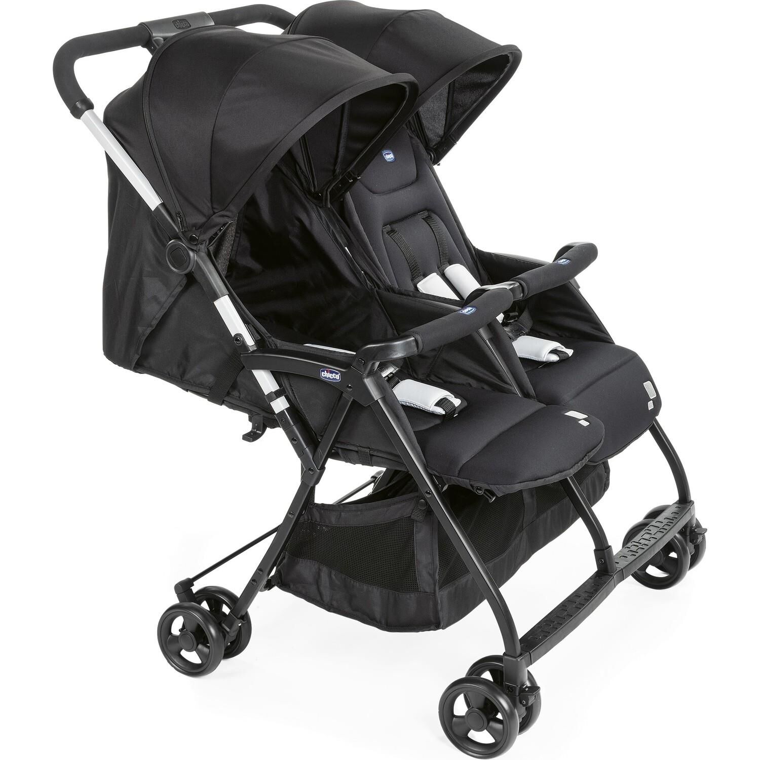 Chi̇cco Ohlala Twi̇n İki̇z Bebek Arabası Black Ni̇gth