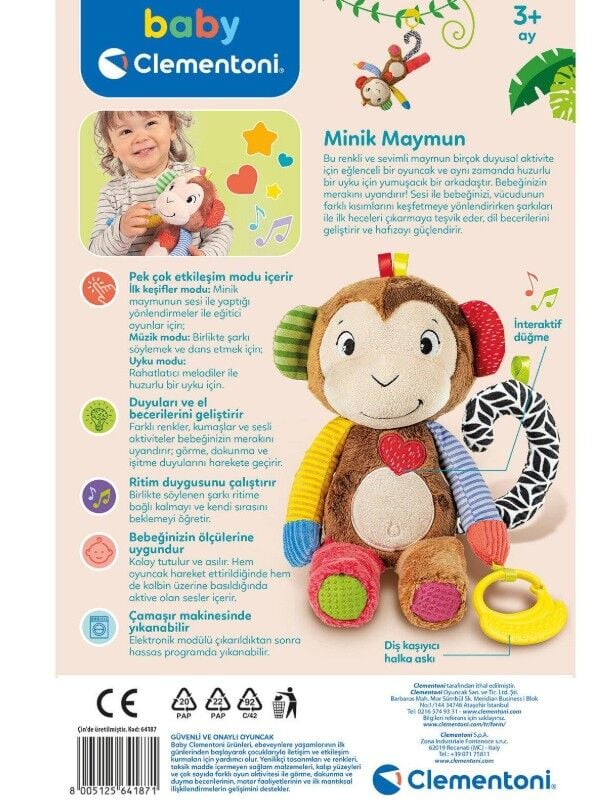 Clemantoni̇ Baby Mi̇ni̇k Maymun 64187