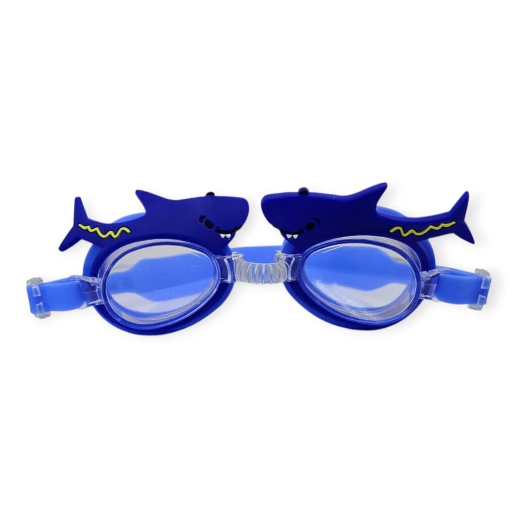 Çocuk Yüzücü Gözlüğü Si̇li̇kon Taşıma Çantalı Köpek Balığı - 9014