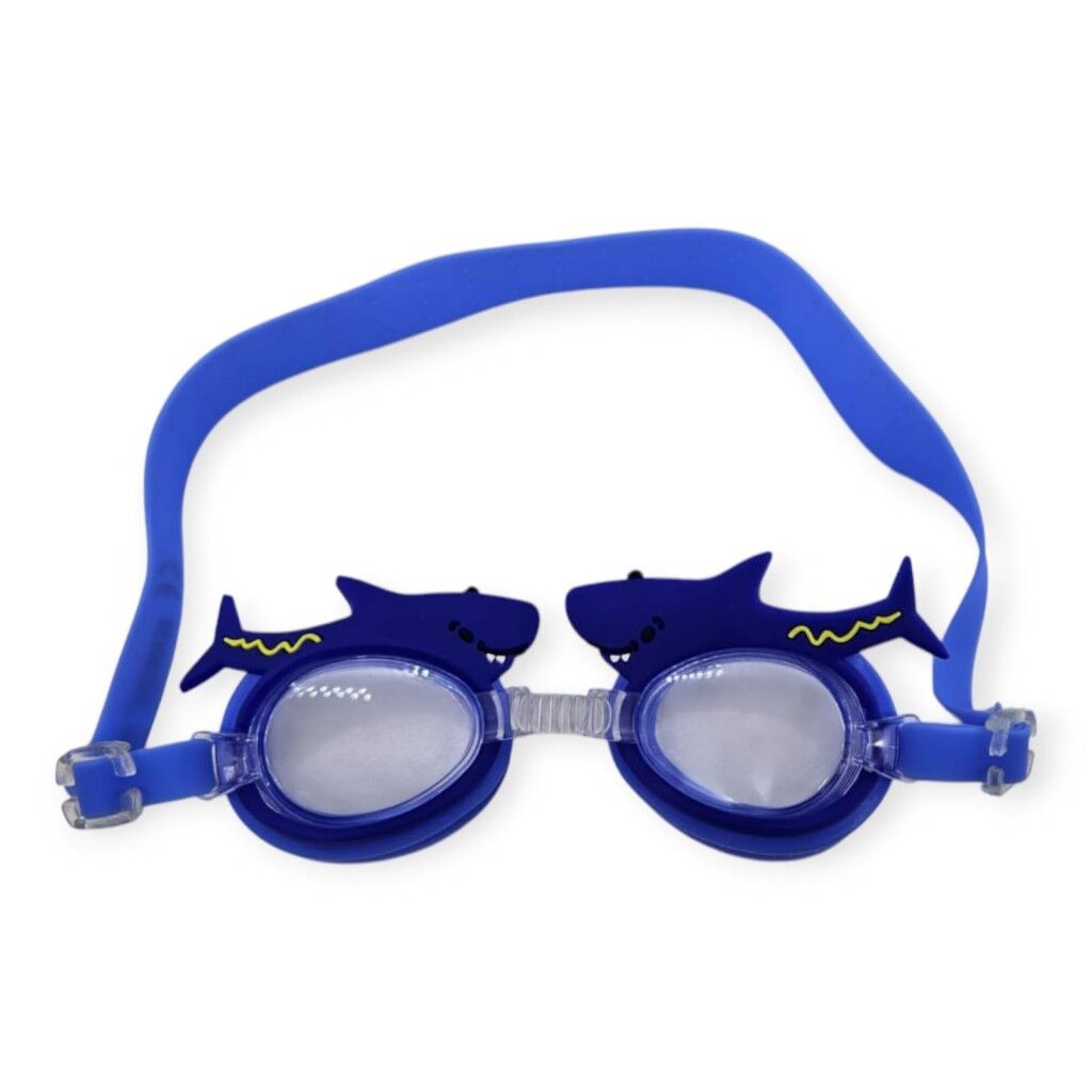 Çocuk Yüzücü Gözlüğü Si̇li̇kon Taşıma Çantalı Köpek Balığı - 9014