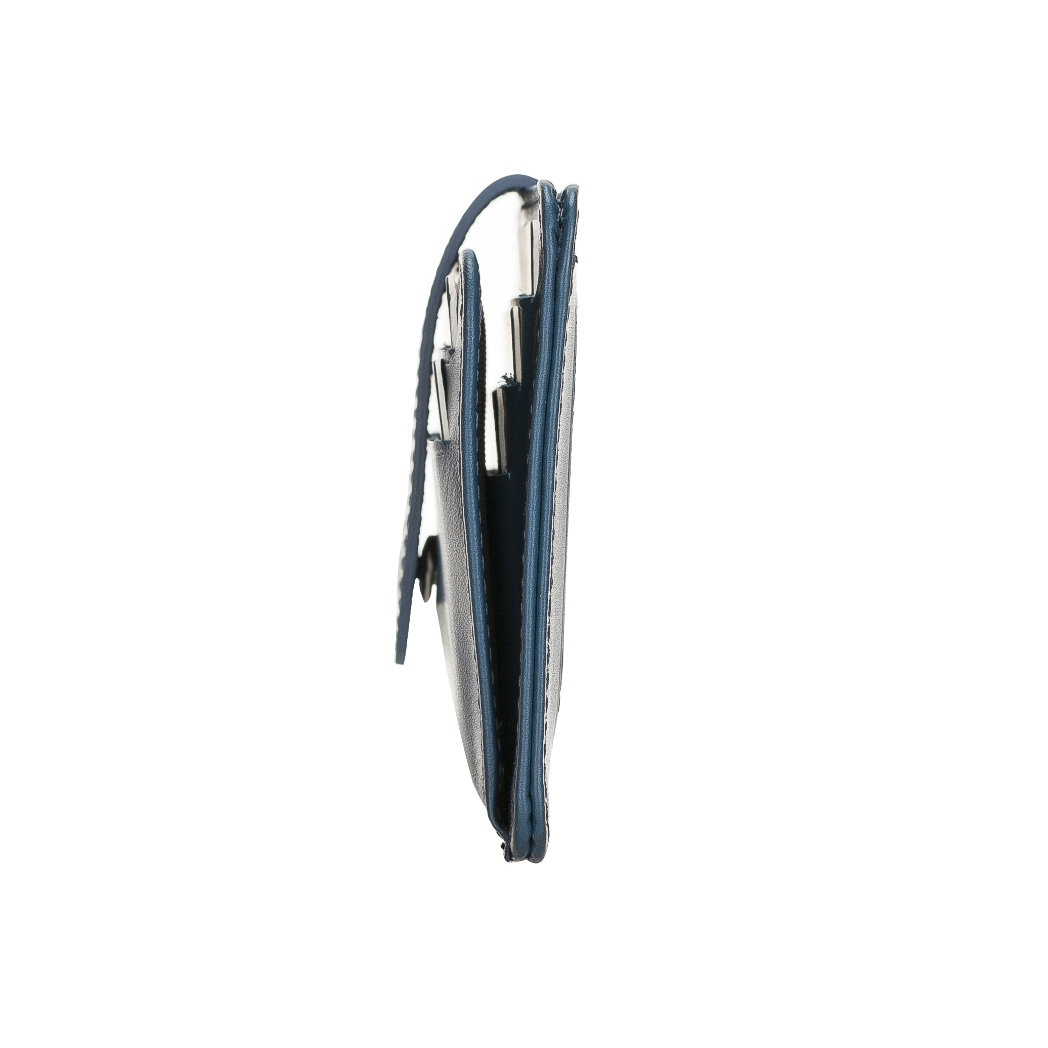 Çok Bölmeli̇ Sli̇m Deri̇ Kartlık Blw019 Brn4Ef Mavi̇