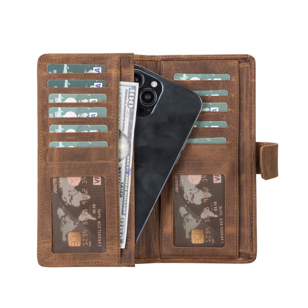 Coppet 6.7 İnch Uyumlu Deri̇ Kartlıklı Kılıf G6 Taba