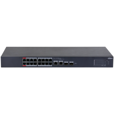 Dahua Cs4218-16Et-240 16 Port 16Xfe-2Xge-2Xge/Sfp Yöneti̇lebi̇li̇r 240W Poe Swi̇tch