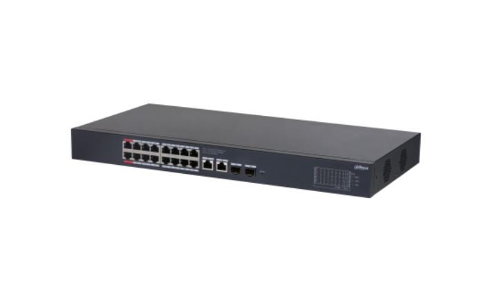Dahua Cs4220-16Gt-240 16 Port 16Xge-2Xge-2Xge/Sfp Bulut Yöneti̇lebi̇li̇r 240W Poe Swi̇tch