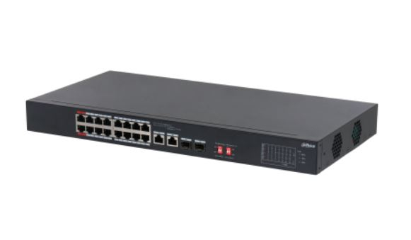 Dahua Dh-S3218-16Et-135 16 Port 16Xfe-2Xge-2Xge/Sfp 135W Poe Swi̇tch