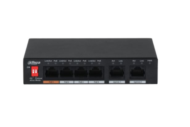 Dahua Pfs3006-4Gt-60 6 Port 4Xge-2Xge 60W Poe Swi̇tch