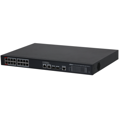 Dahua S4220-16Gt-240 16 Port 16Xge-2Xge-2Xge/Sfp Yöneti̇lebi̇li̇r 240W Poe Swi̇tch