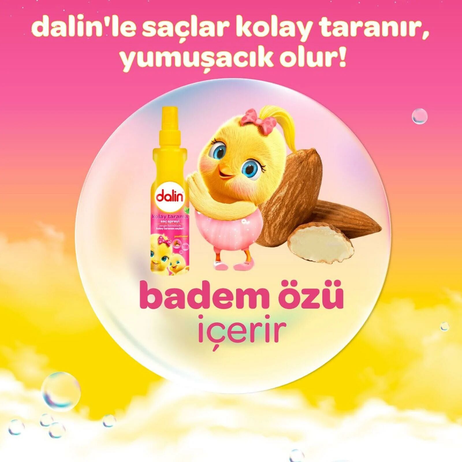Dali̇n Kolay Tarama Spreyi̇ Badem Yağlı 200Ml