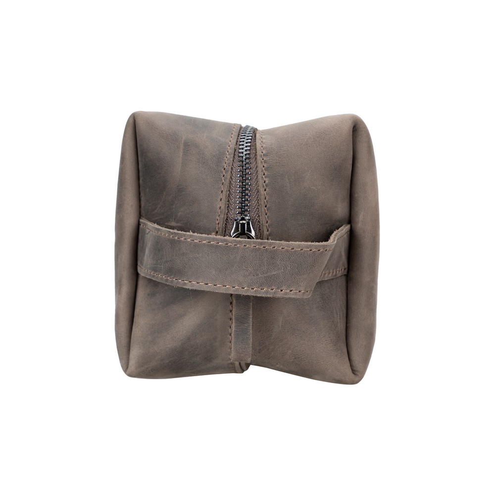 Deri̇ Bakım Ve Seyahat Çantası, L Beden, Anti̇k Koyu Kahve