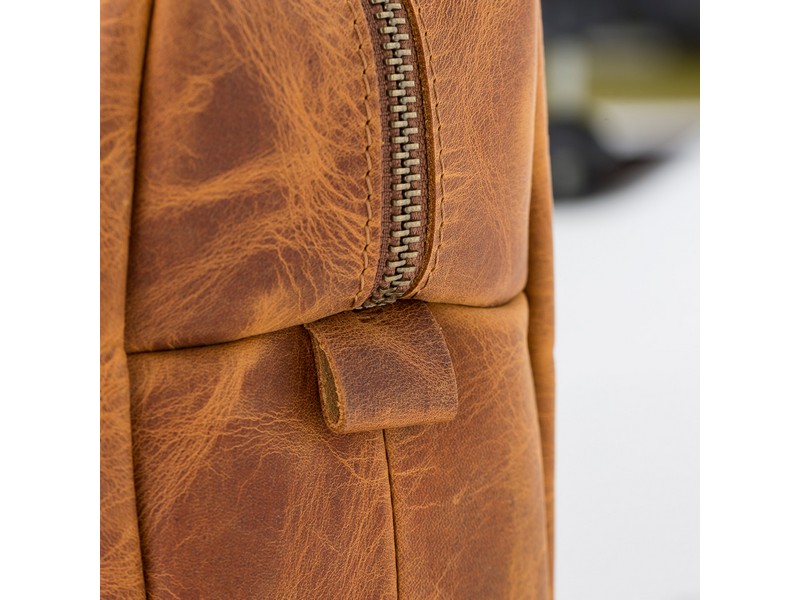 Deri̇ Bakım Ve Seyahat Çantası, L Beden, G19 Taba