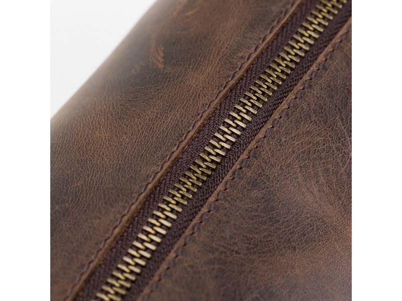 Deri̇ Bakım Ve Seyahat Çantası, M Beden, G6 Kahverengi̇