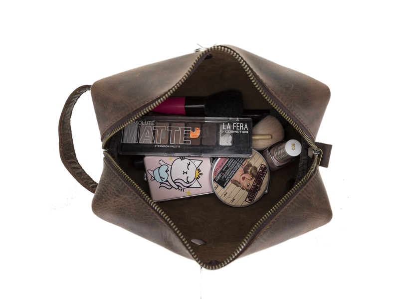 Deri̇ Bakım Ve Seyahat Çantası, M Beden, G6 Kahverengi̇