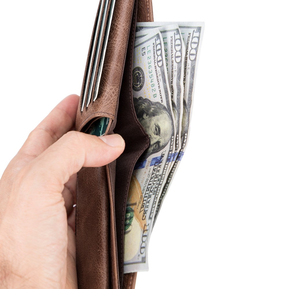 Deri̇ Cüzdan, 6 Kart Ve Bozuk Para Bölmeli̇, Karamel Kahve Deri̇