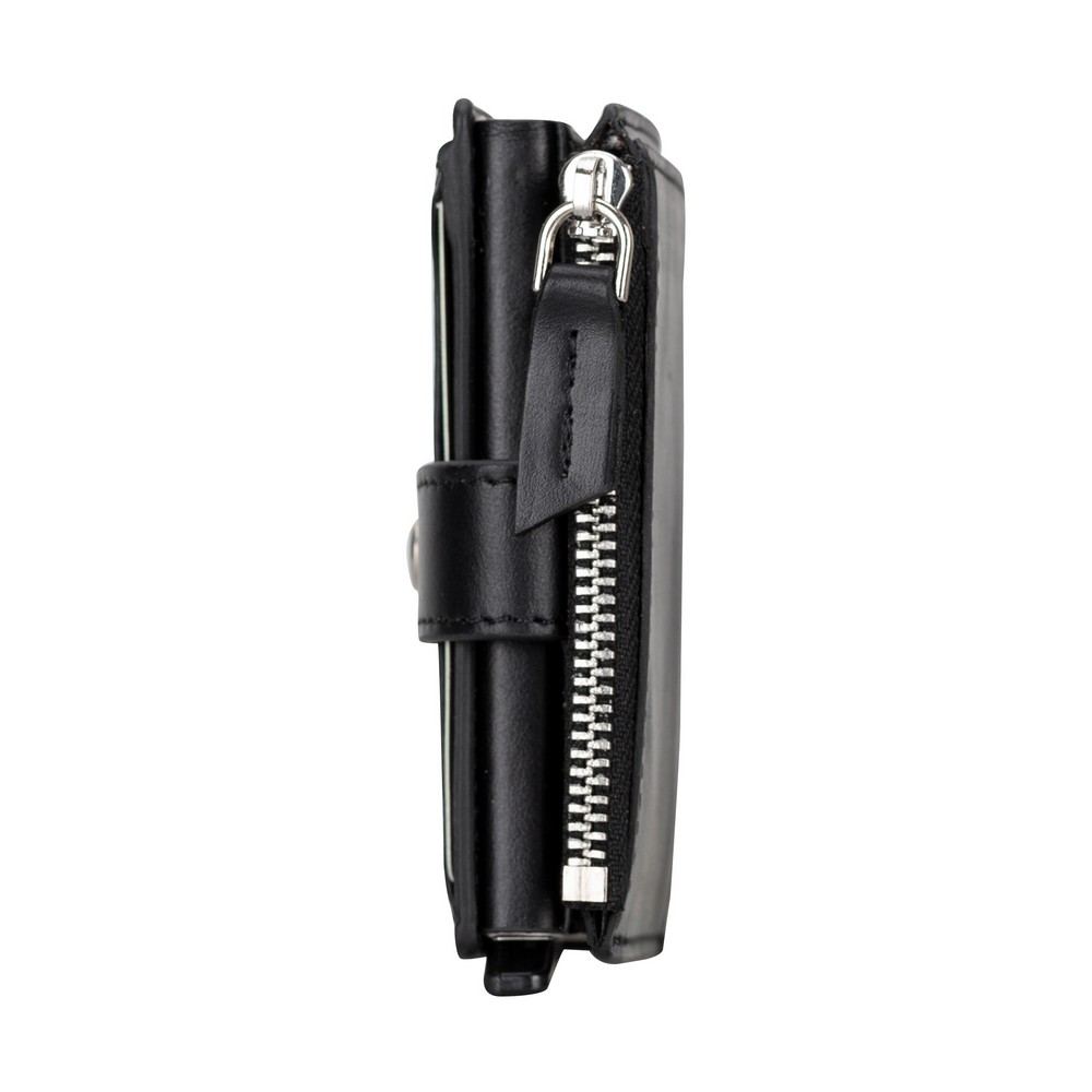 Deri̇ Cüzdan Ve Kartlık, Mekani̇zmalı, 10 Adet Kart Bölmeli̇, Si̇yah