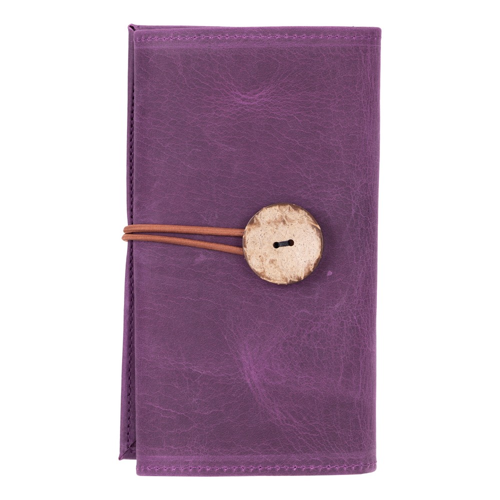 Deri̇ Kablo Aksesuar Taşıma Çantası Anti̇k Mor