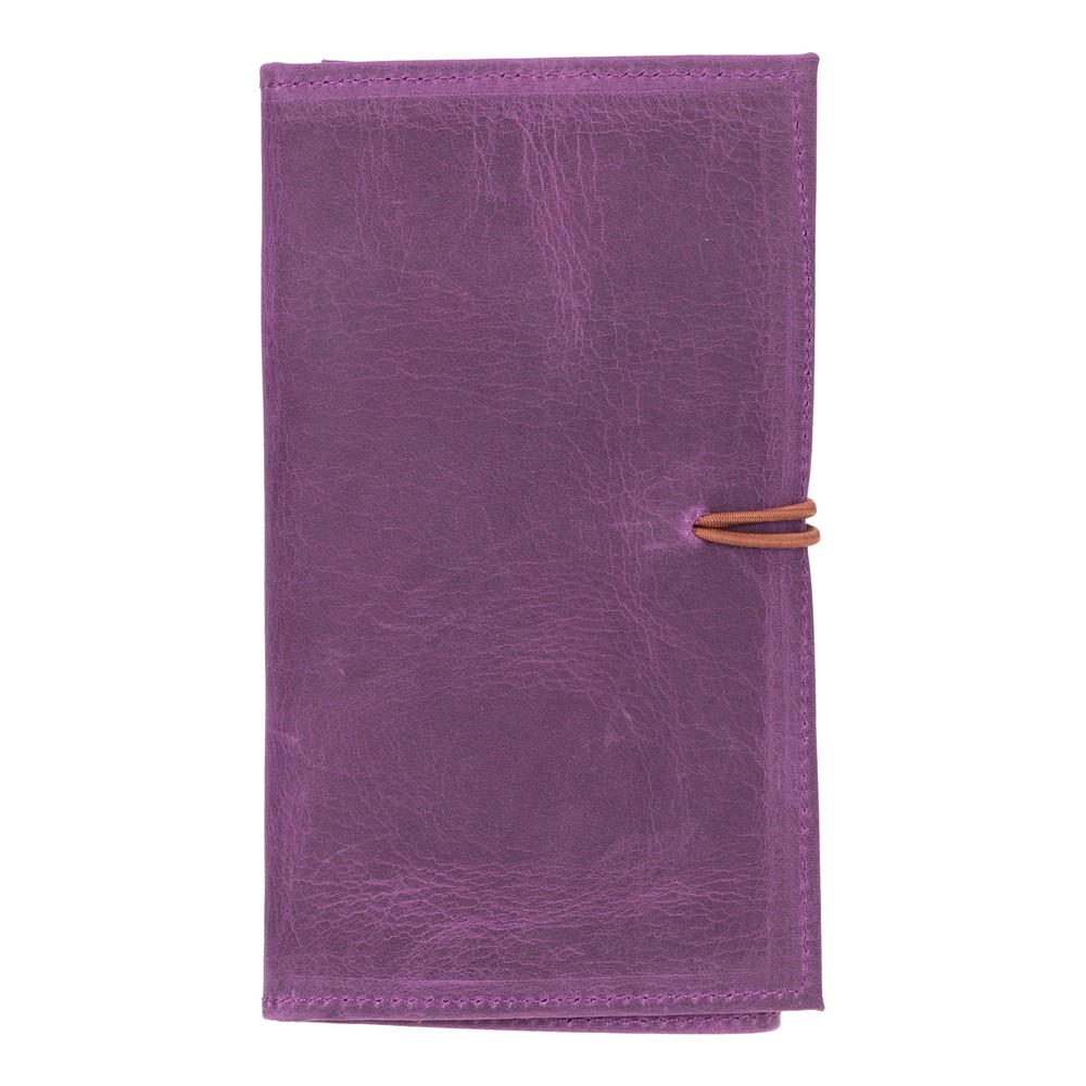 Deri̇ Kablo Aksesuar Taşıma Çantası Anti̇k Mor