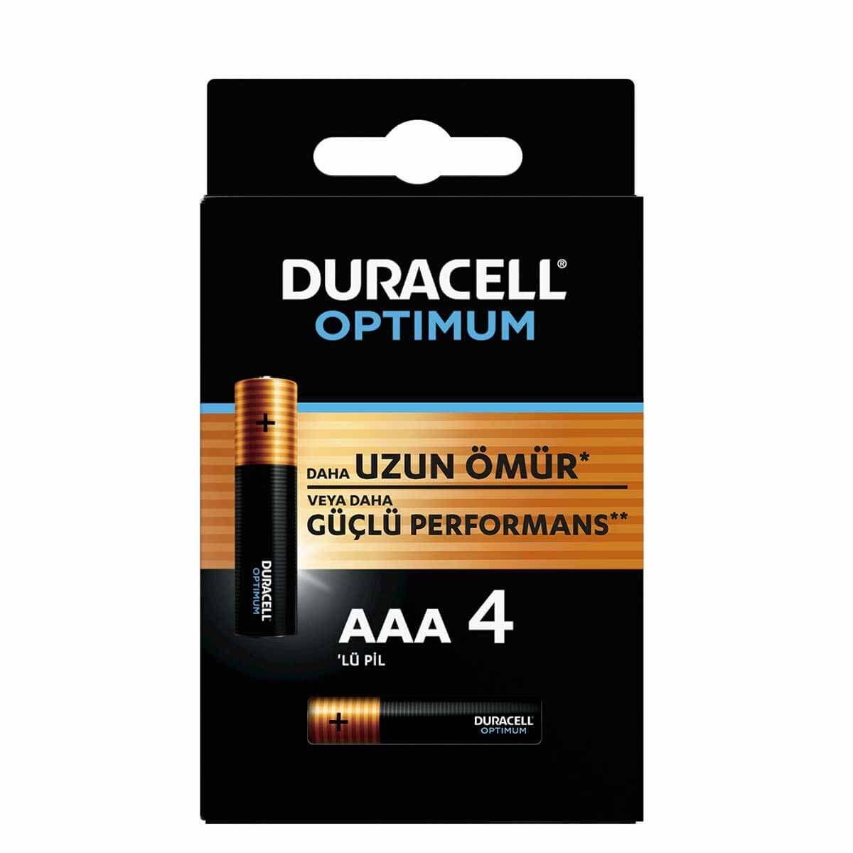Duracell 4Lü Opti̇mum Aaa Kalem Pi̇l
