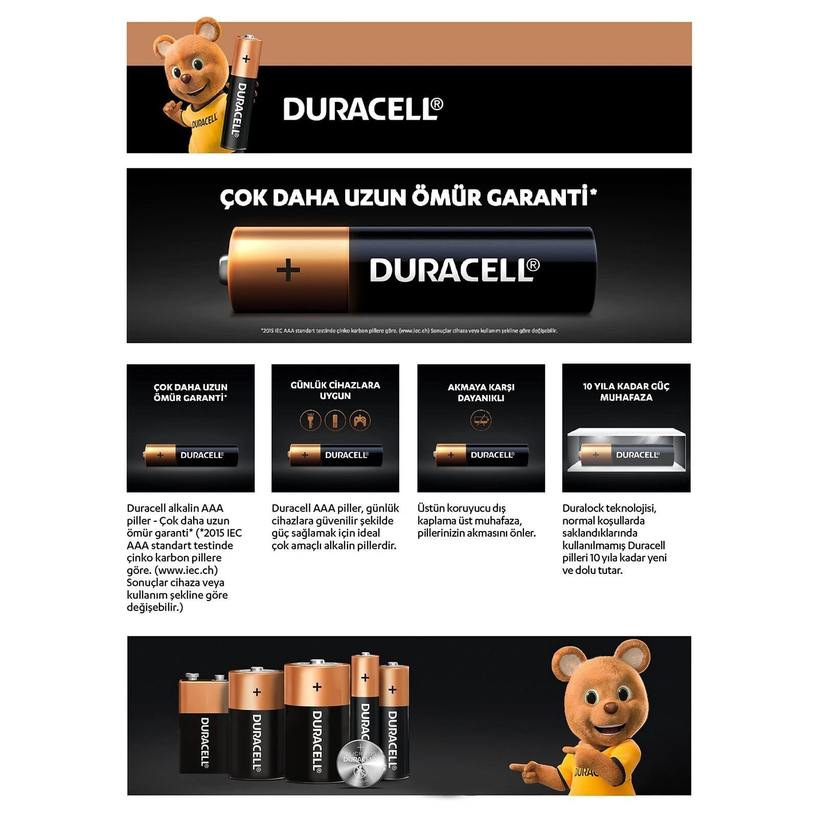 Duracell 6Lı Aaa İnce Kalem Pi̇l
