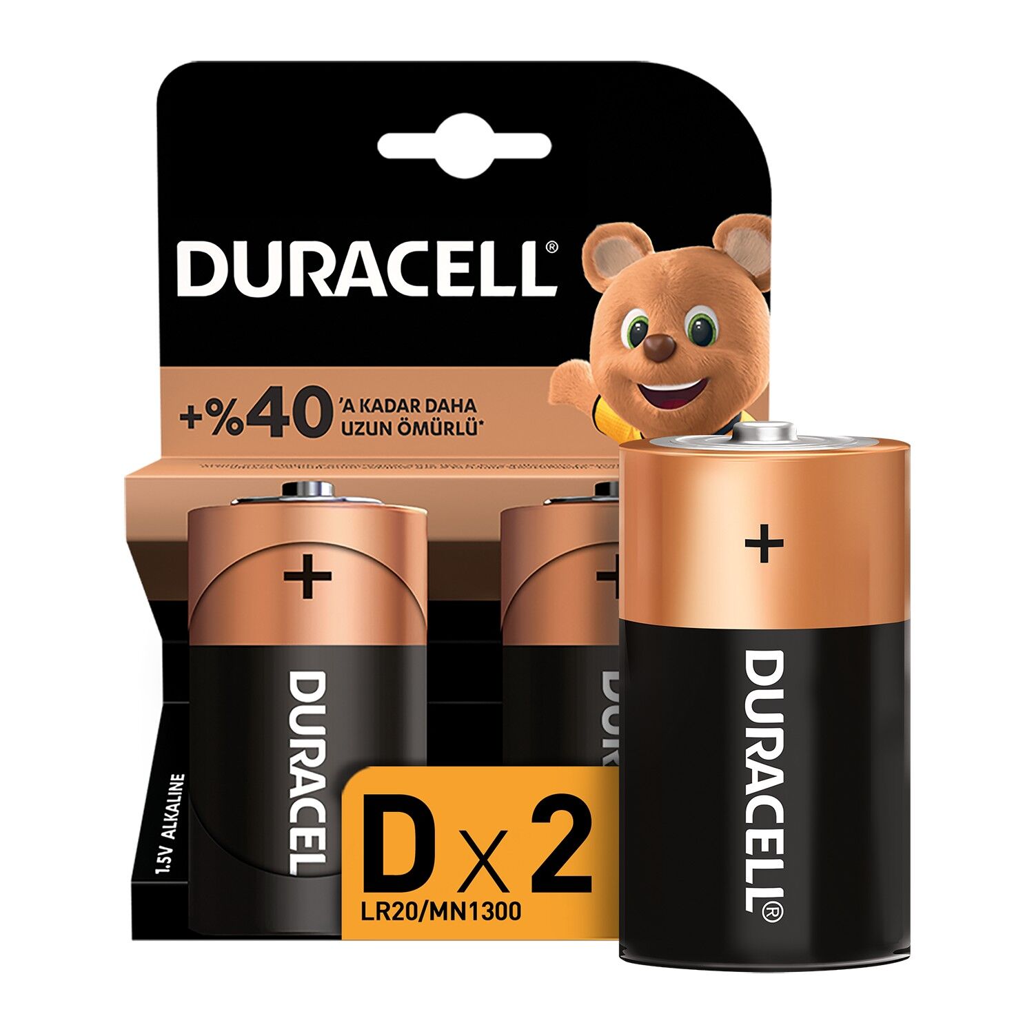 Duracell Basi̇c D Boy Pi̇l 2Li̇