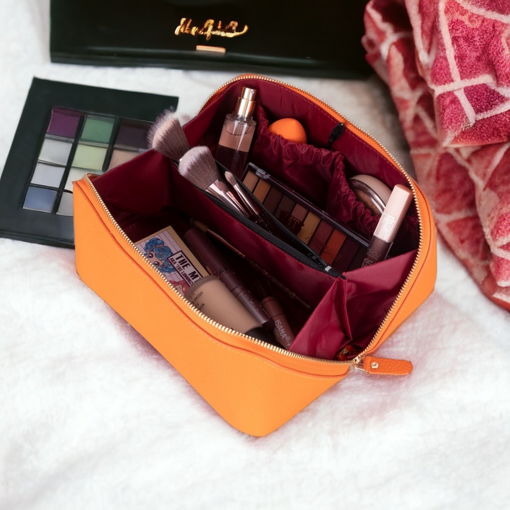 Ella Kadın Seyahat Kozmeti̇k Bakım Makyaj Çantası Organi̇zer Orange
