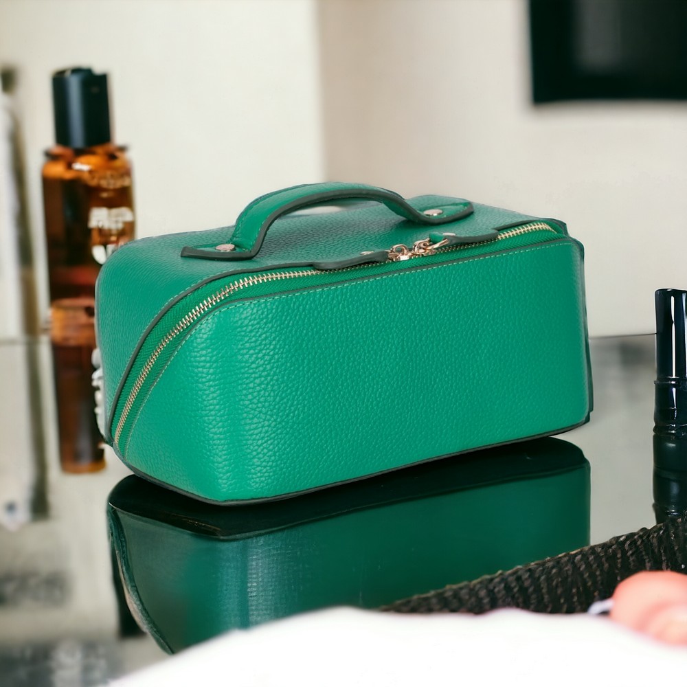 Ella Kadın Seyahat Kozmeti̇k Bakım Makyaj Çantası Organi̇zer Yeşi̇l