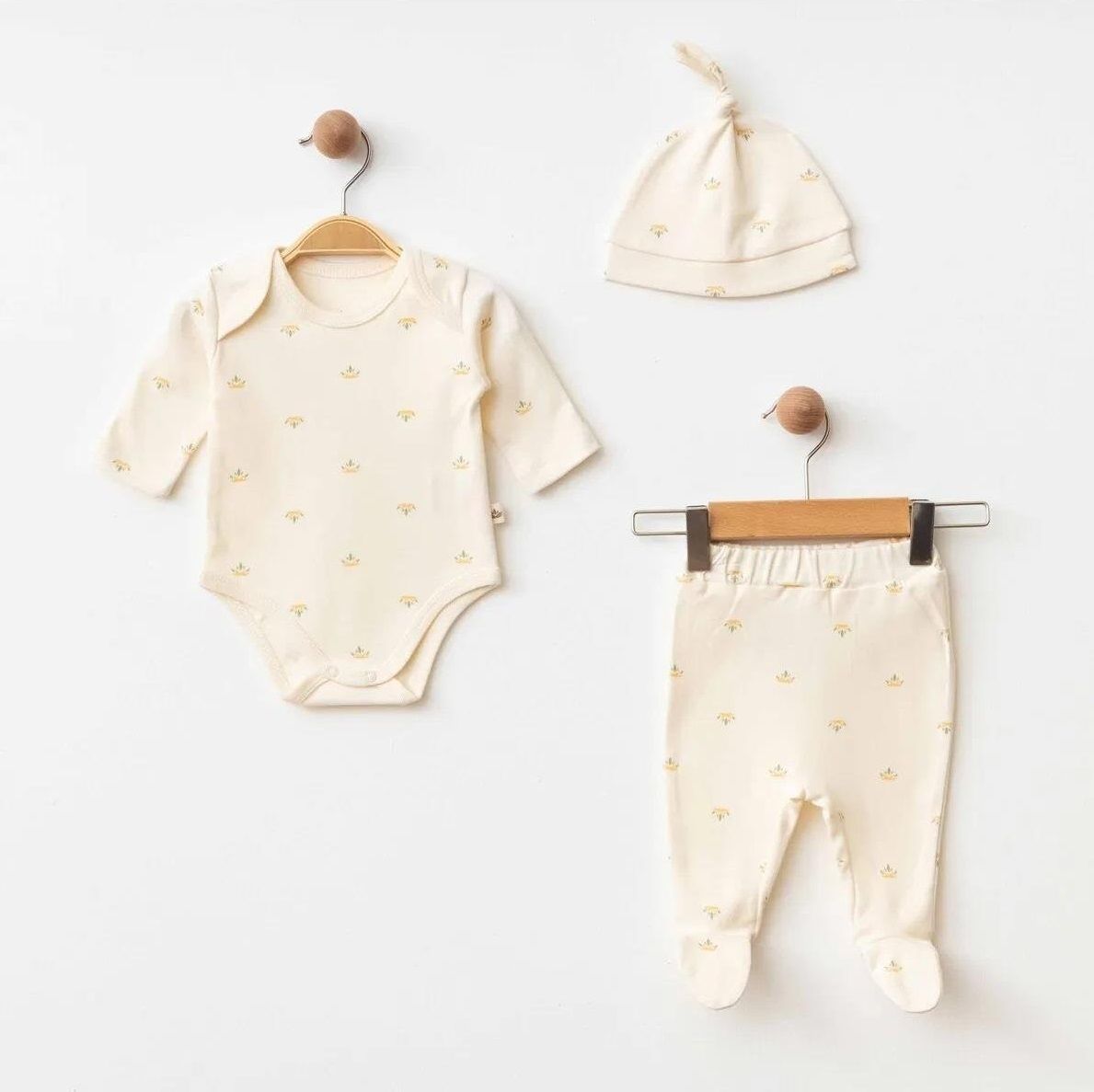 Eslenza Baby 3 Lü Zıbın Takım 0038 Bej