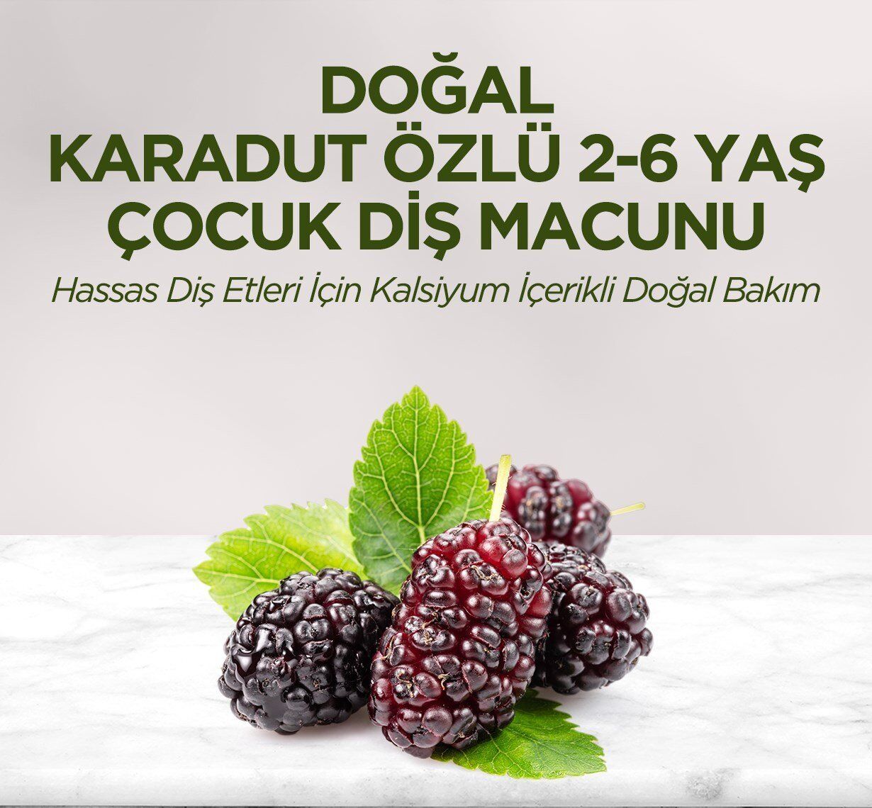 Eyüp Sabri̇ Tuncer Doğal Karadut Özlü Di̇ş Macunu 2-6 Yaş 60Ml