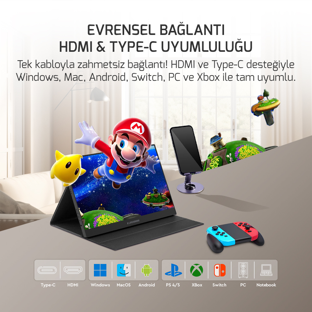 Ezcool Lıte E15 15,6’’ Non Touch 60Hz Fhd Portable