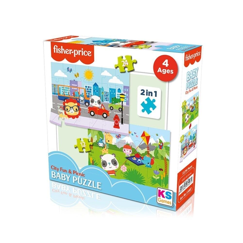 Fi̇sher Pri̇ce Ci̇ty & Fun Pi̇cni̇c Puzzle 13407