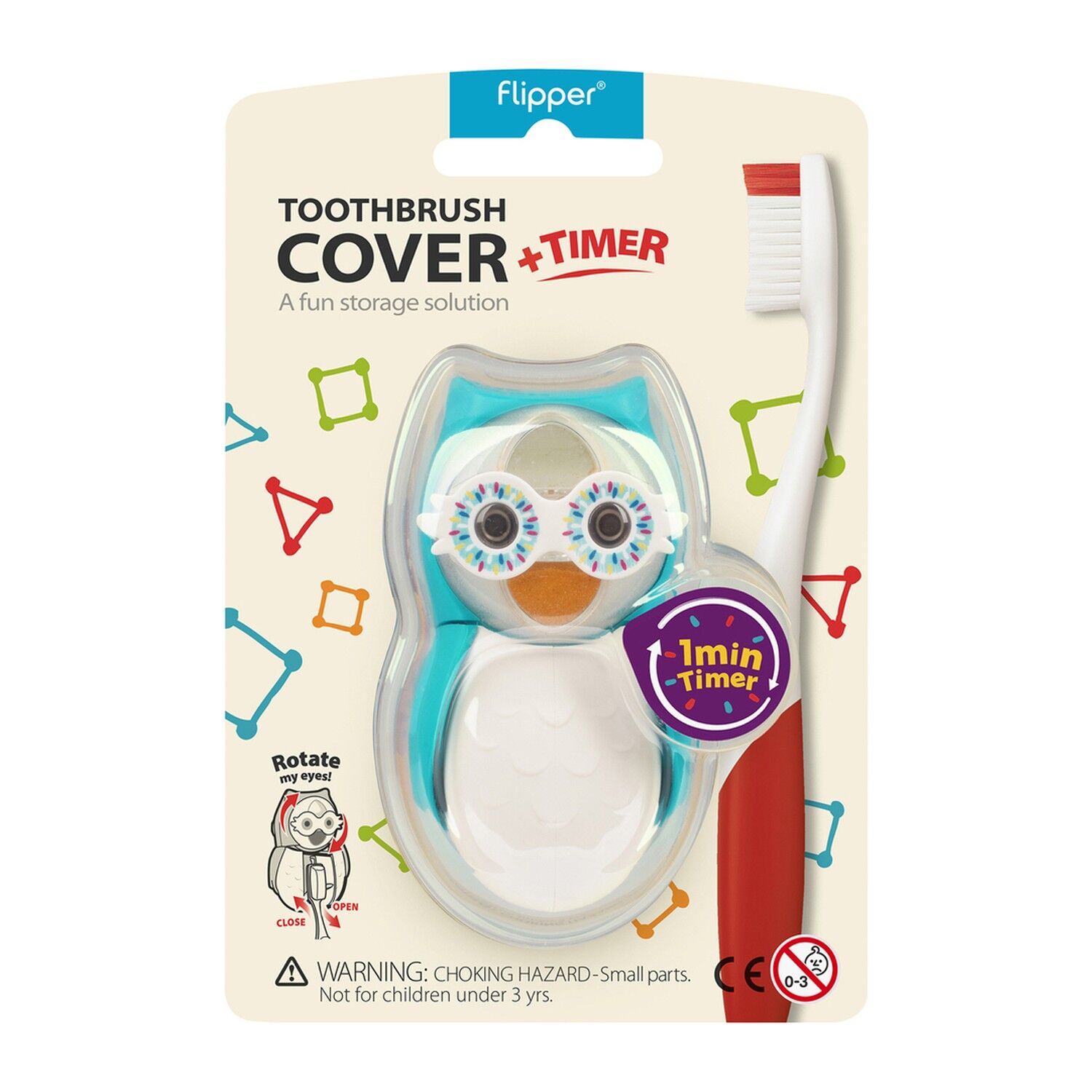 Fli̇pper Hi̇jyeni̇k Saklama Kabı + Kum Saati̇