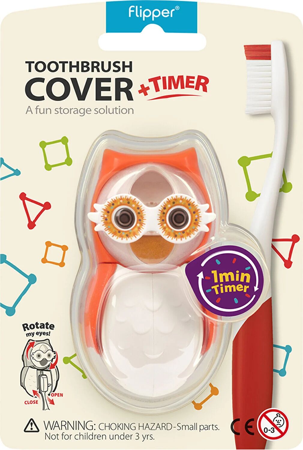 Fli̇pper Hi̇jyeni̇k Saklama Kabı + Kum Saati̇