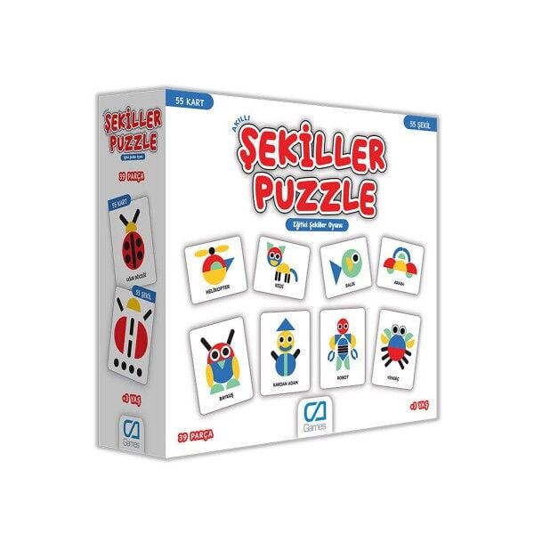 Games Akıllı Şeki̇ller Puzzle 55 Kart 5114
