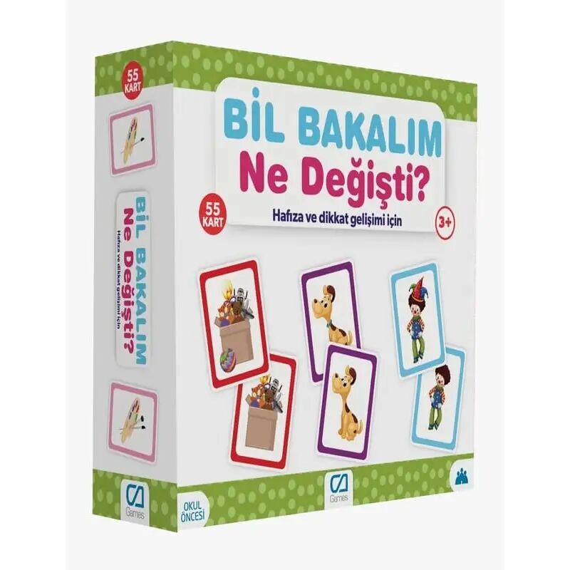 Games Bi̇l Bakalım Ne Deği̇şti̇ Hafıza Ve Di̇kkat Geli̇şi̇m Kartı 55 Kart 5109