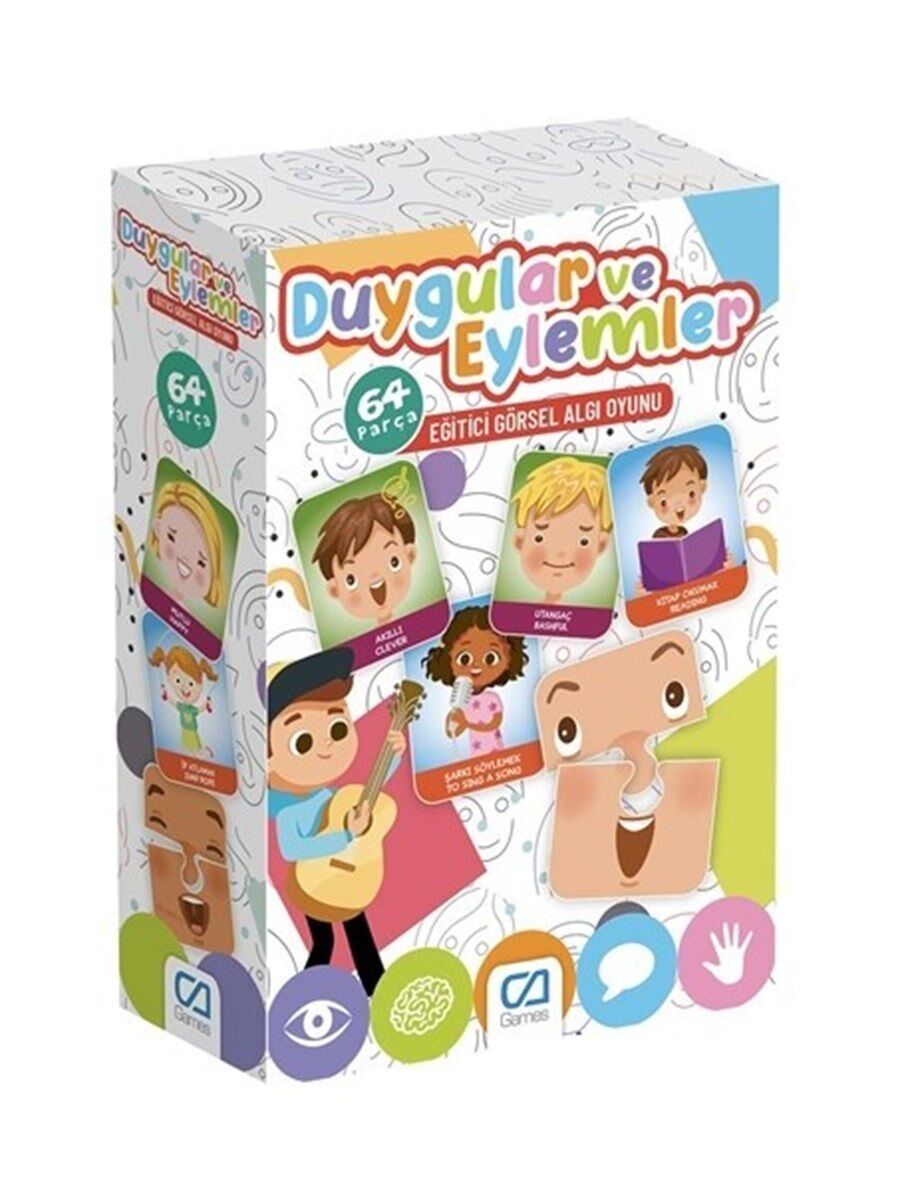 Games Duygular Ve Eylemler Eği̇ti̇ci̇ Görsel Algı Oyunu 64 Parça