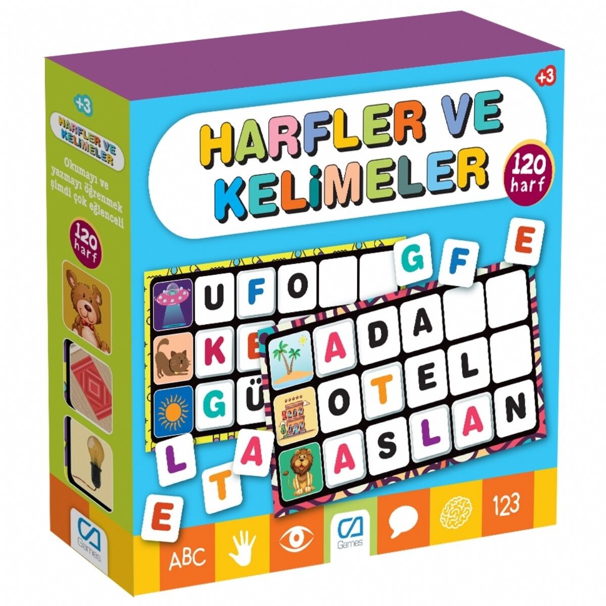 Games Harfler Ve Keli̇meler Eği̇ti̇ci̇ Kartlar 120 Harf 5129
