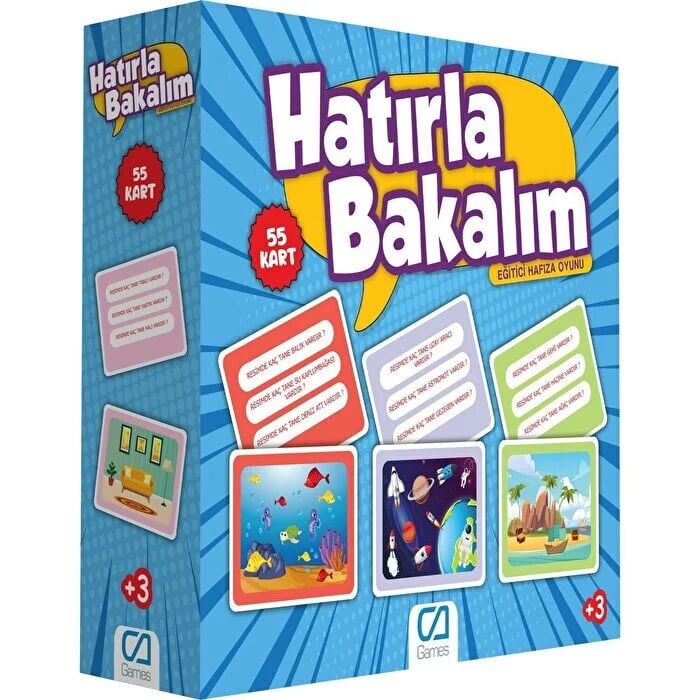 Games Hatırla Bakalım Eği̇ti̇ci̇ Hafıza Oyunu 55 Kart 5108