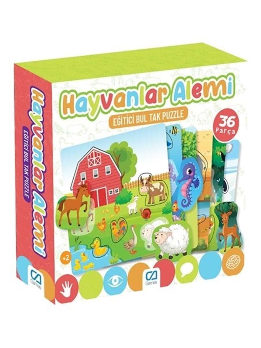 Games Hayvanlar Alemi̇ 36 Parça Puzzle